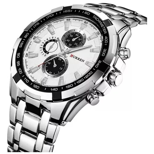 Curren Reloj Mov Análogo Cuarzo Hombre Casual Metálico