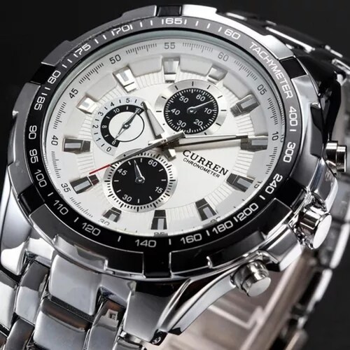 Curren Reloj Mov Análogo Cuarzo Hombre Casual Metálico