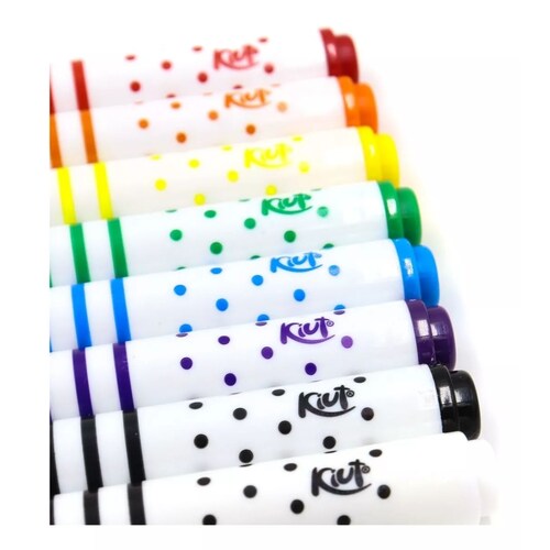 Marcadores Kiut Grafigel caja con 8 marcadores de colores