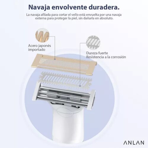 Afeitadora Eléctrica P/ Área Íntima Mujer 2 En 1 Sin Dolor