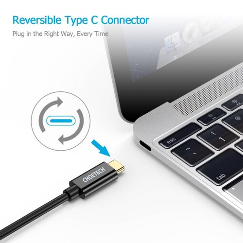 Cable de Transmisión USB-C a VGA 1.8m.