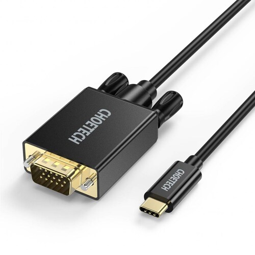 Cable de Transmisión USB-C a VGA 1.8m.