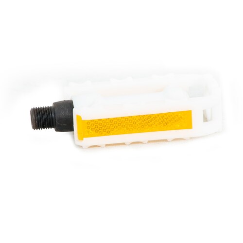 Paquete de 5 Pedales De Plastico Para Bicicleta R12 Blanco