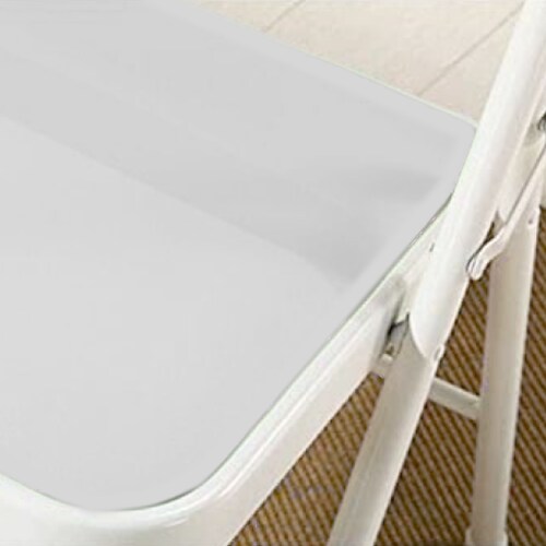 Silla plegable acojinada (blanca)