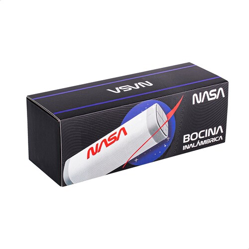      Bocina Nasa Terra Sonido Eco Portátil Bluetooth 5-8hrs Uso.