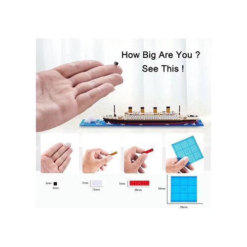  Titanic Toys Building Set Model Kit Para Adultos Y N