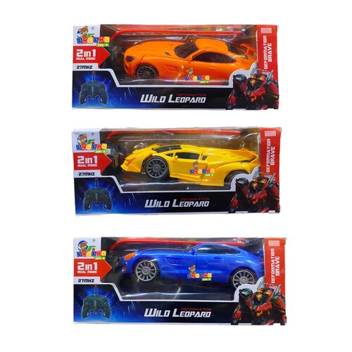 Carro De Control Remoto Transformer 2en1 Wild Leopard