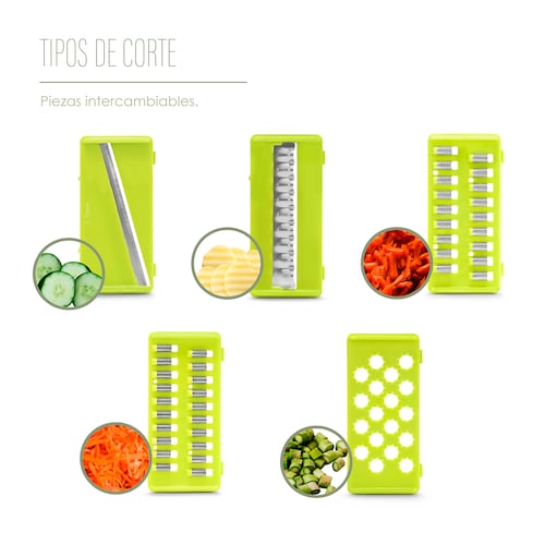 Rallador, Cortador ,Rebanador ,Picador Multifuncional  Manual De Verduras y  Fruta 12 en 1