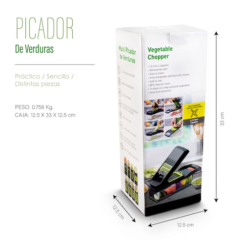 Rallador, Cortador ,Rebanador ,Picador Multifuncional  Manual De Verduras y  Fruta 12 en 1