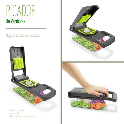 Rallador, Cortador ,Rebanador ,Picador Multifuncional  Manual De Verduras y  Fruta 12 en 1