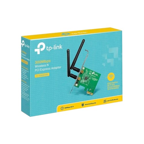 Tarjeta de Red TP-LINK PCI Express TL-WN881ND Wireless 300 MBPS 2 Antenas