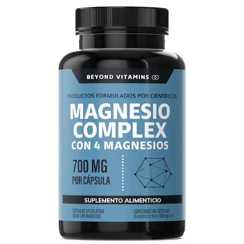 Suplemento Alimenticio Magnesio Complex - 700 mg Sin Rellenos - 180 cápsulas