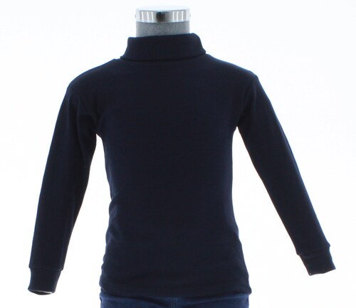 Playera Niño Cuello de Tortuga Azul Marino 3417 2 a 16 Años