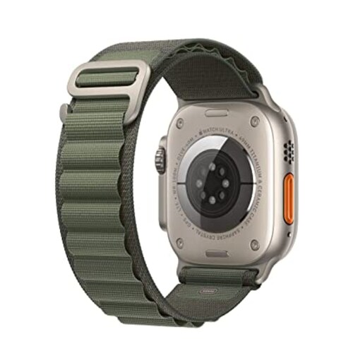 Apple Watch Ultra 49 Mm Titanium Case Green Alpine Loop M A2622
