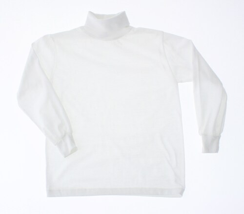 Playera Niño/Niña Cuello de Tortuga Blanco 3420 2 a 16 Años.