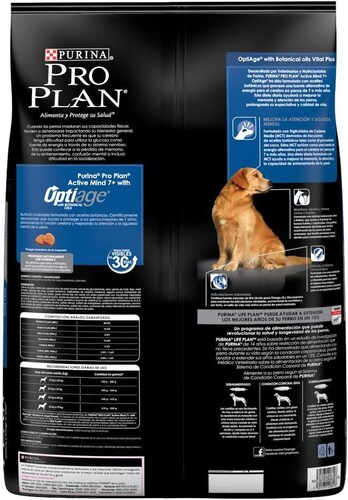 Pro Plan Comida para Perro Active Mind con Optiage para Razas Medianas y Grandes.