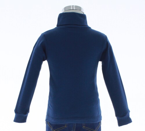 Playera Niño Cuello de Tortuga Azul Pizarra 3436 2 a 16 Años