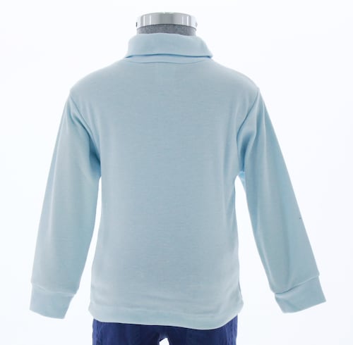 Playera Niño/Niña Azul Cielo Cuello de Tortuga 3439 2 a 16 Años