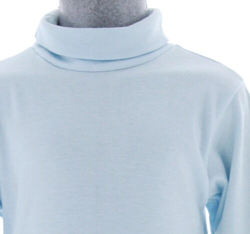 Playera Niño/Niña Azul Cielo Cuello de Tortuga 3439 2 a 16 Años
