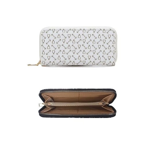 Set 6 Bolsas Mujer  moradas Cartera Estampada Moda Dama Cosmetiquera