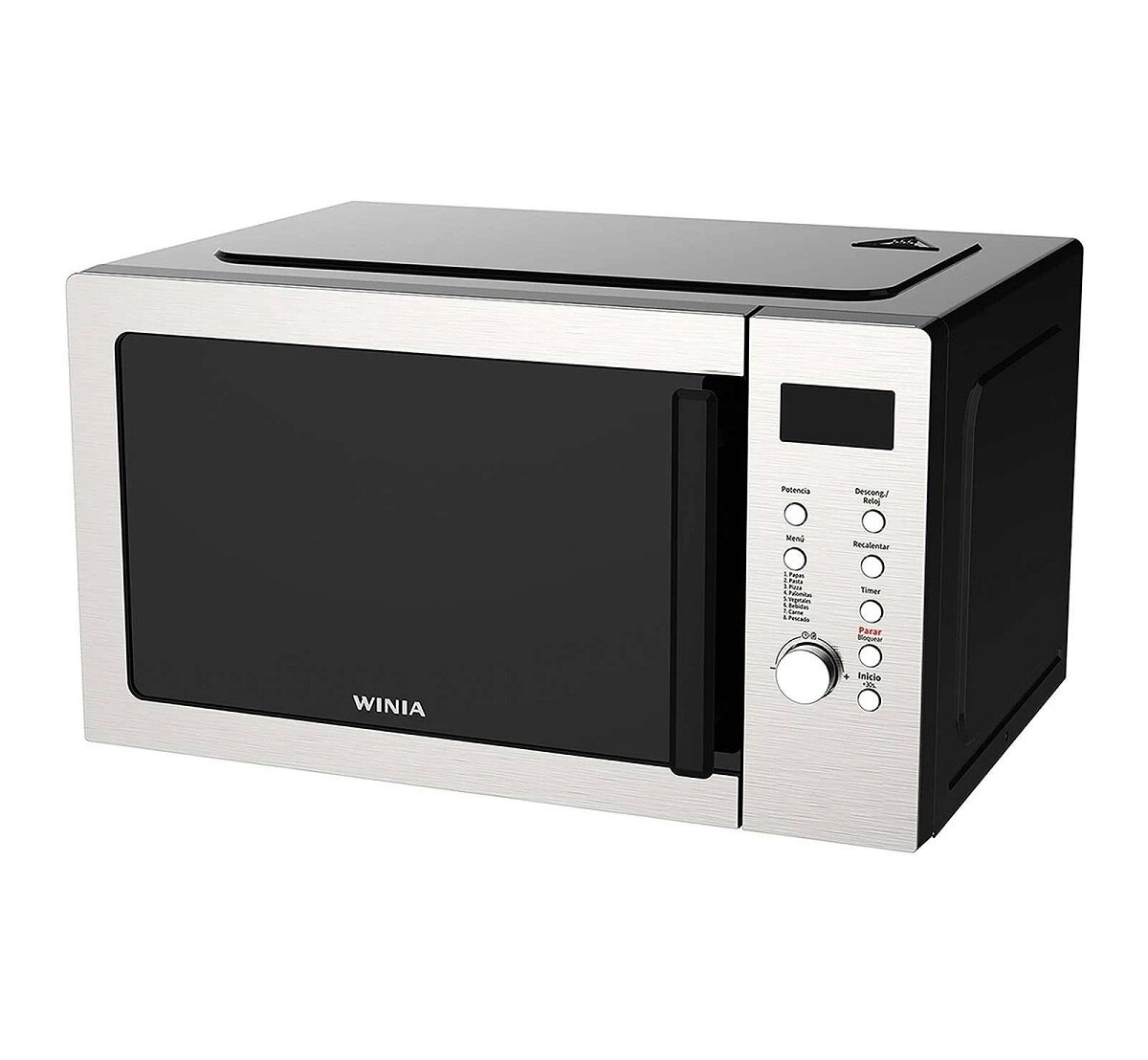 Horno Microondas Winia KOS-1N1SS Puerta Cristal Gabinete De Acero ORT