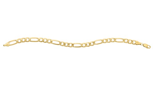 Pulsera 3X1 Plana 150 21Cm 10K - 3808