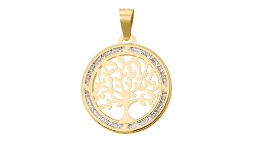 Dije Arbol De La Vida Circonia 10K - 3674