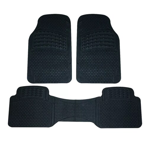 Juego Tapetes Hule Auto Camioneta Uso Rudo 3 Piezas