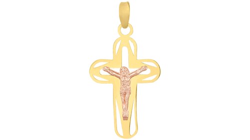 Dije Cristo Rojo Laser 10K - 3694