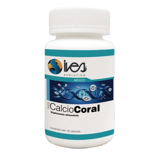 Calcio de Coral Ives Evolution Mexico con Certificado de Origen Okinawa Japón 60 Cáps..