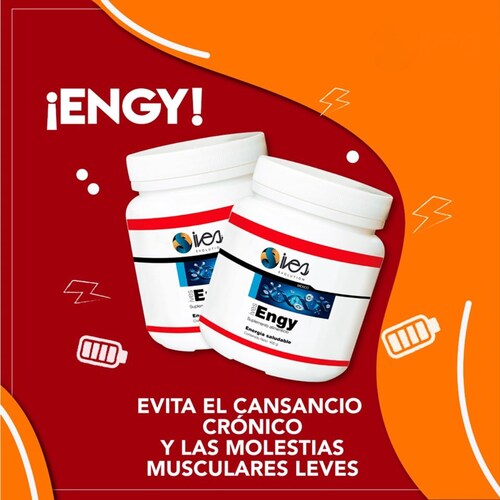 Té verde Ginseng Panax Mango L-Arginina Arándano Engy Ives Mexico 20 U