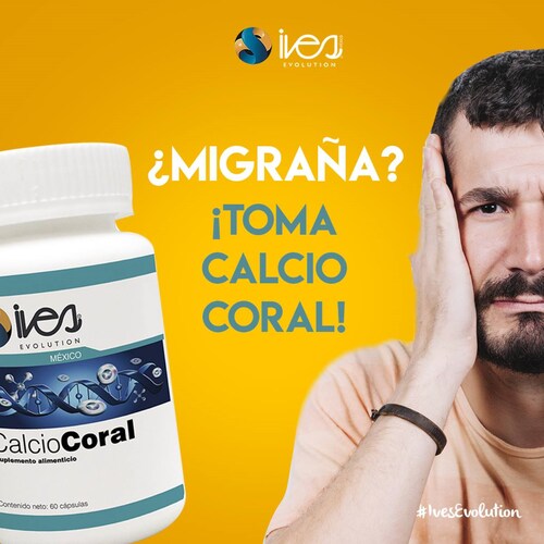 Calcio de Coral Ives Evolution Mexico con Certificado de Origen Okinawa Japón 60 Cáps..