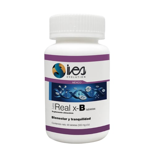 Pasiflora Valeriana 7 azahares Toronjil Tila Vitaminas B1 B6 B12 Ácido Glutámico Real XB Ives Evolution México 90 uds..