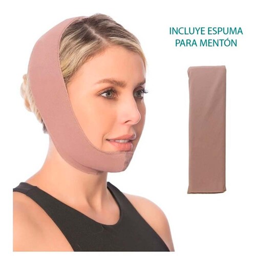 Mentonera Postquirúrgica, Faja Colombiana Mentonera Reductora De Papada, Fajas Banda Facial Bichetomía