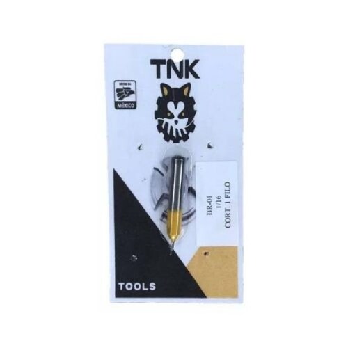Broca Router Cortador Recto 1 Filo Vastago 1/4 Corte 1/16