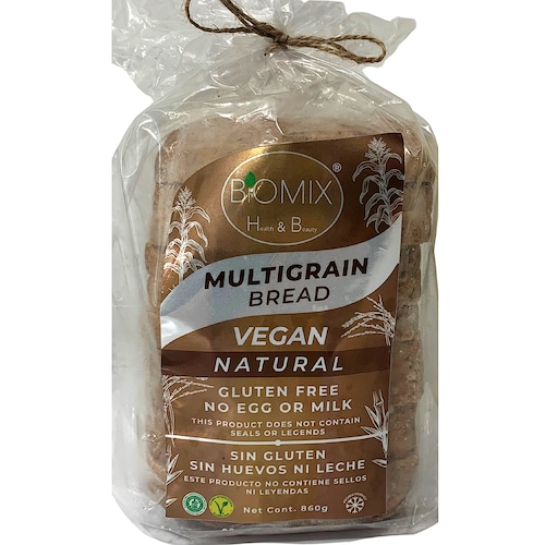 Pan Multigranos Certificado Sin Gluten, Lácteos Ni Huevo Natural 860 Gr Vegano, F.D.A Keto Friendly 
