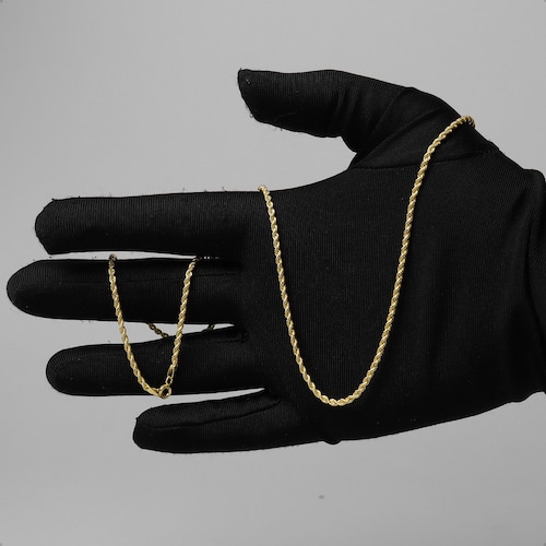 Cadena Torzal Italiano Oro 10k Torsal 55cm - 2.2mm Italy.