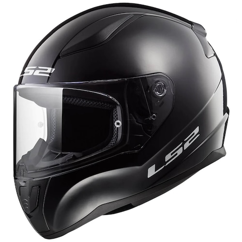 CASCO LS2 RAPID NEGRO BRILLANTE PARA CIUDAD PREPARACIÓN PINLOCK CERTIFICADO ECE R22-05