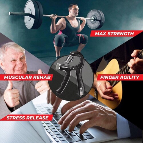 Ejercitador De Mano 7 en 1 Negro