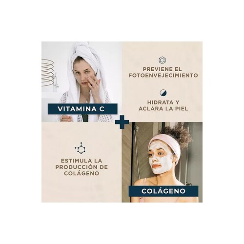 Crema Aclarante Facial 60ml Vitamina C Colageno Filtro Solar