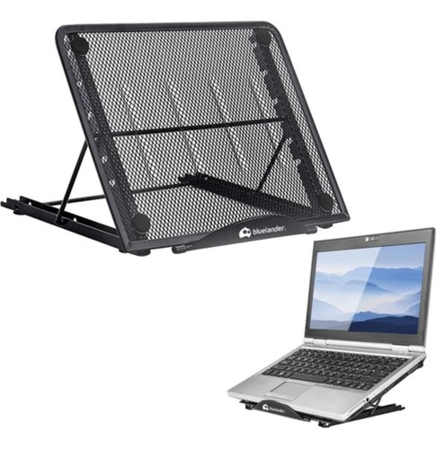 Base Soporte Para Laptop Ajustable de Aluminio Negro