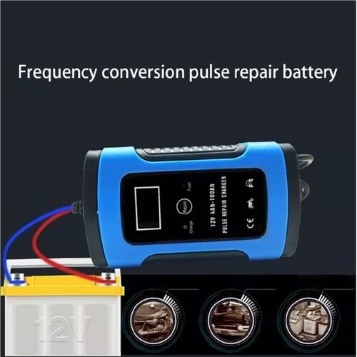 Cargador Auto Batería Rápido Automático 12v 6a Smart Digital