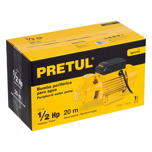 Bomba periférica 1/2 HP, Pretul - 30 L/min Altura máxima 20 m