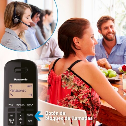 Teléfono inalámbrico Panasonic KX-TGB310MEC DECT 6.0 Azul