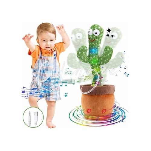 Juguete Peluche Muñeco Cactus Bailarin Didáctico Bebe Niños
