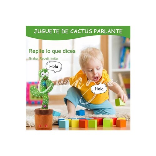 Cactus Bailarín Peluche Felpa Juguete Para Niños Recargable