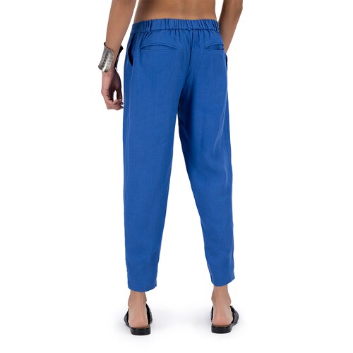 Pantalones de lino mujer, Pantalones de color personalizado mujer, Pantalones  casuales mujer, Pantalones naturales con bolsillos -  México