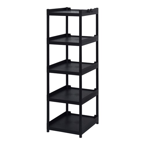Estante  Anaquel Multiusos 5 Niveles , Plástico, Negro
