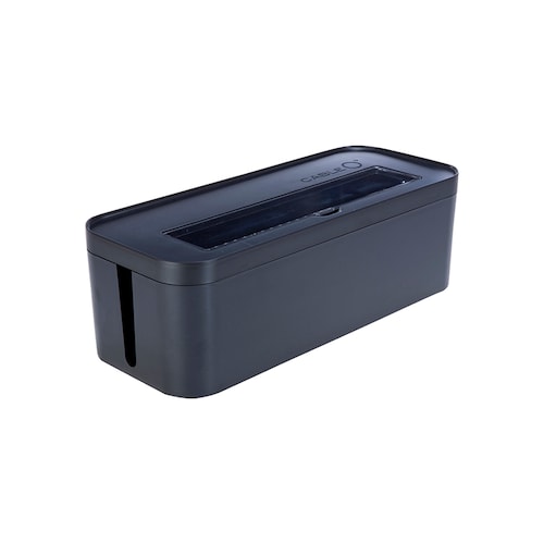 AGBOX Caja Organizadora Para Ocultar Cables Negro LTOFL001.