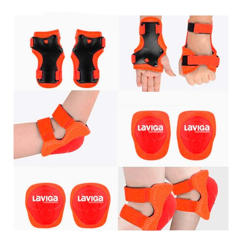 Kit Casco Protección Juvenil Rodilleras +muñequeras+ Coderas